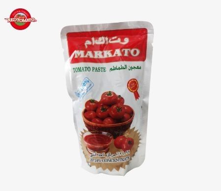 Yüksek kaliteli domates pastası torbaları mevcut iki kat yoğun ve ağırlığı 70 gram.