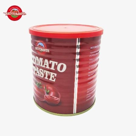 Retomate Kendi Marka 800g Konserve Domates Pastası Brix28-30% Marka ve Paketleme Tasarımı Sağlayın