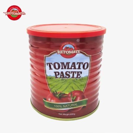Retomate Kendi Marka 800g Konserve Domates Pastası Brix28-30% Marka ve Paketleme Tasarımı Sağlayın