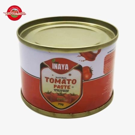 INAYA 70g Konserve Domates Pastası Sert Açık Kapak Brix28-30% Marka ve Paketleme Tasarımı Sağlayın