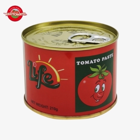 LIFE 70g Konserve Domates Salçası, Brix 28–30% Marka ve Ambalaj Tasarımı Sağlayın
