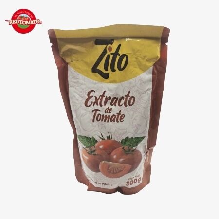 Zito 300g Stand-up Sachet Domates Pastası 12-14% Brix Kaliteli Ürünler OEM