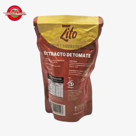Zito 300g Stand-up Sachet Domates Pastası 12-14% Brix Kaliteli Ürünler OEM