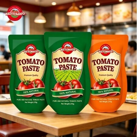210g Üçlü Konsantrasyonlu ve ISO HACCP BRC FDA Sertifikasyonlu, Duracak Saşlı Domates Pastası