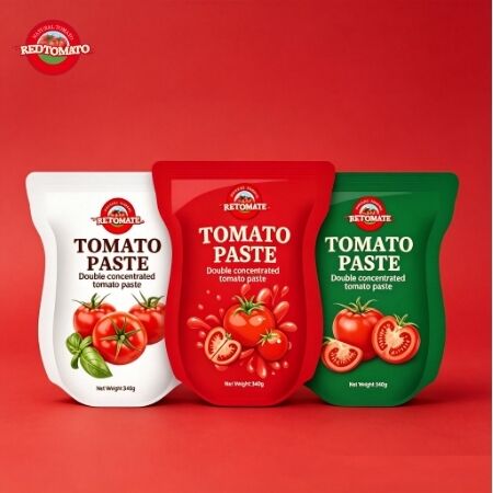 340g Üçlü Konsantrasyonlu ve ISO HACCP BRC Standartları ile Stand Up Sachet Domates Pastası