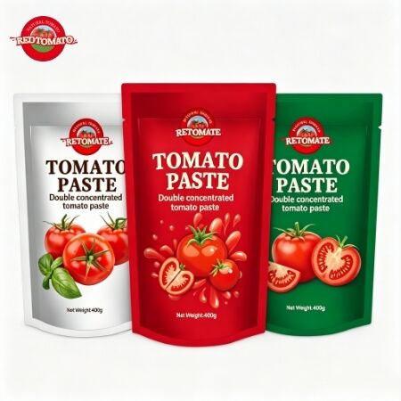 400g Stand-Up Saşet Domates Pastası Çeşitli pişirme için uygun ve %30-100% saf
