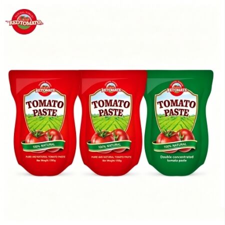 1100g Üçlü Konsantrasyonlu ve ISO HACCP BRC Standartları ile Stand-Up Sachet Domates Pastası