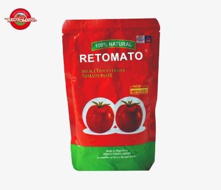 OEM Üçlü Konsantre Domates Pastası 100g Stand Up Sachet 30%-100% Saflık