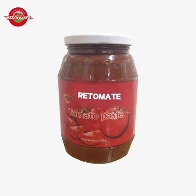 Lezzetli konsantrasyonlu Jarred Domates Pastası 1000g 30%-100% saflık