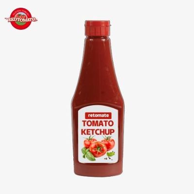 Kırmızı şişe ketçap 600 gram Burger ve sandviç baharatı için saf doğal lezzet