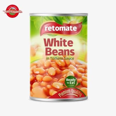 800g Beyaz Konserve Fasulye Saf Doğal Aromalı Tuzlu Tatlı ISO Sertifikası