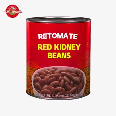 Kırmızı böbrek konserve fasulye 3 kg tuzlu tuzda korunmuş ISO sertifikası