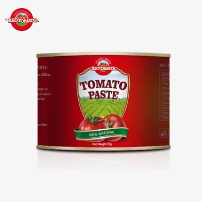 Uygun Paketlenmiş 70 gram Konserve Kullanıcı Dostu Tatlı ve Ekşi Domates Pasta