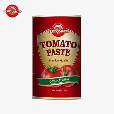 Yeni ve iyi kaliteli, kolay açılan kapağı 140 gramlık domates pastası.