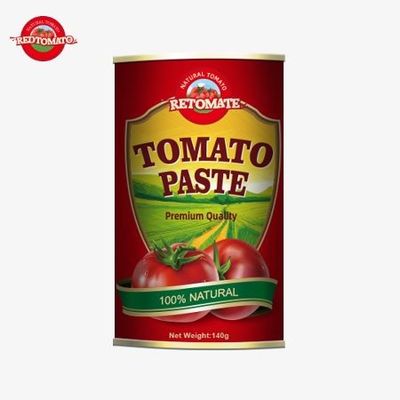 HACCP standartlarına uygun olarak yenilikçi kolay açılan bir kapağı olan 140g konserve domates pastası