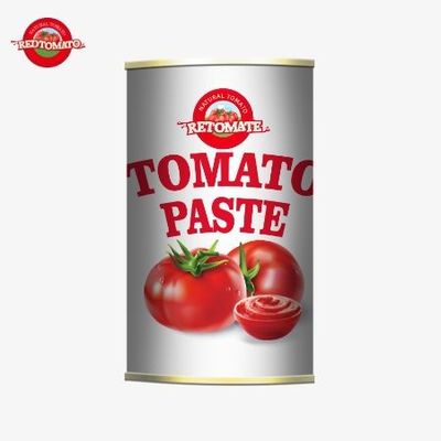 FDA Easy Open Kapak Geliştirilmiş Yüksek Kaliteli 140g Konserve Domates Pastası Tanıtım