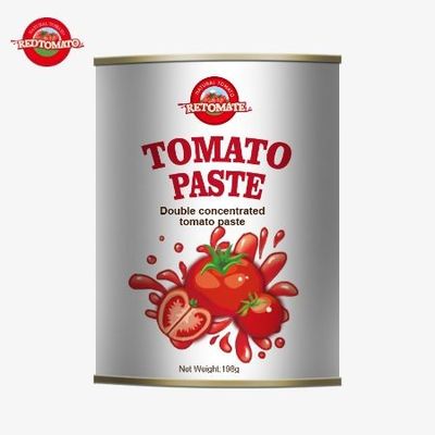 198 gram ISO HACCP ve BRC standartlarına ve FDA üretim standartlarına uygun konserve domates pastası
