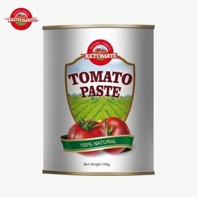 Konserve domates pastası 198g, ISO HACCP ve BRC standartlarına ve FDA'ya uymaktadır.
