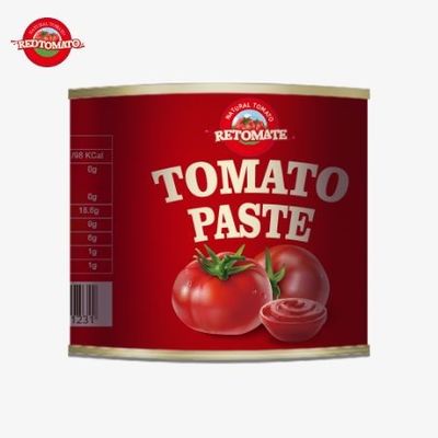 210g konserve domates pastası ISO HACCP BRC ve FDA üretim standartlarına uygun olarak üretilmiştir.