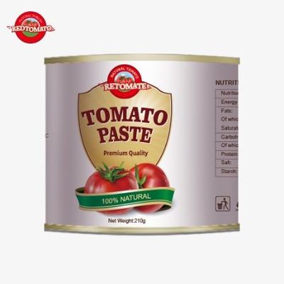 210g konserve domates pastası uluslararası ISO HACCP BRC ve FDA standartlarına uygun