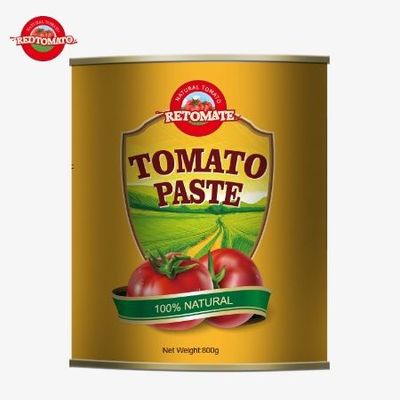 800 gramlık konserve domates pastamız ISO HACCP BRC ve FDA Uluslararası Kalite Standartlarını karşılıyor.