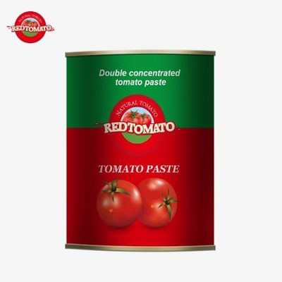 Üretici Fabrikası 850g Konserve Domates Pastası Gıda Paketleme için Teneke Kutusu