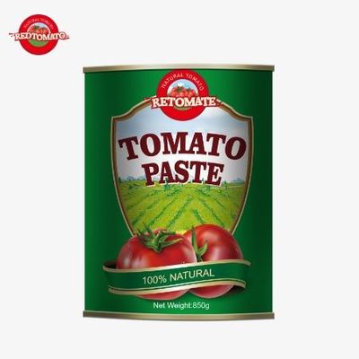 Çin Gıdaları Çift Konsantrat Eksi Yok Lezzetli Kolay Açık 850g Konserve Domates Pastası