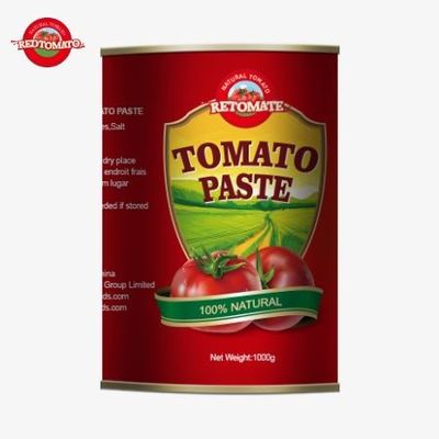 Yüksek kaliteli 1000g konserve domates pastası üreticisi, OEM hizmetleri sunar.