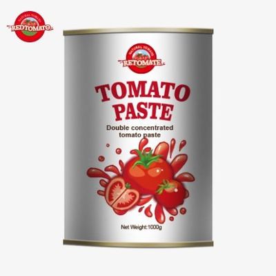 Domates pastası paketlemek için 1000 gramlık teneke kutular üreten bir üreticidir.