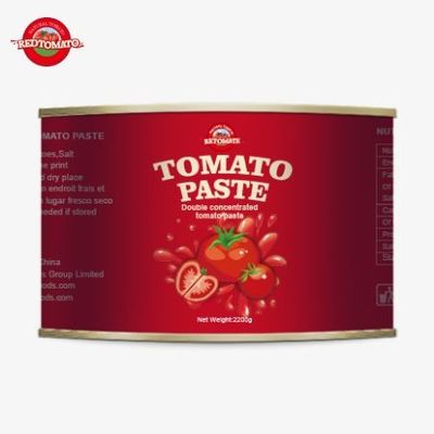 Domates Fabrikası 28-30% Brix konserve domates pastası 2200g teneke domates pastası Yüksek kaliteli taze