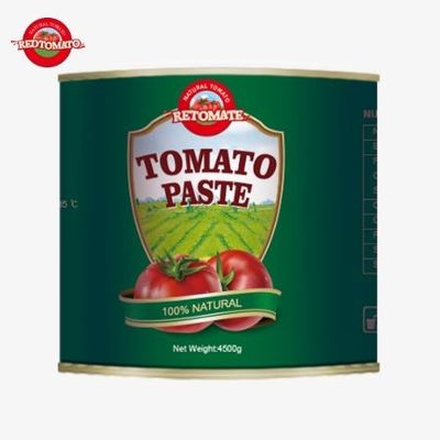 4500g konserve domates pastası ISO HACCP standartlarına ve FDA üretim düzenlemelerine uygun