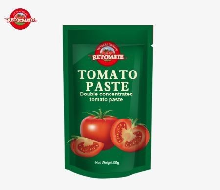 50 gramlık stand-up domates pastası torbamız fabrika fiyatlarına uyulmasını sağlayan ISO HACCP ve BRC standartlarına uyuyor.