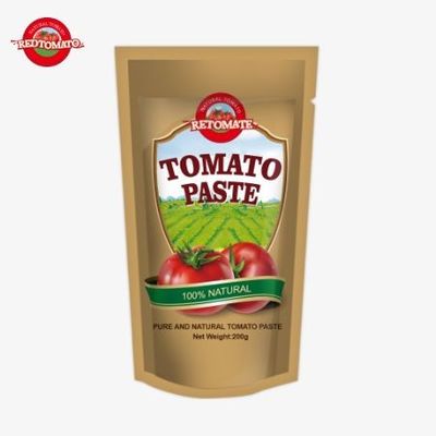 FDA Sertifikalı 200g Stand-Up Saçlı Çift Konsantre Domates Pastası