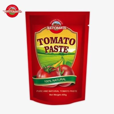 400g Stand-Up Saşet Domates Pastası Konforlu Tadlı ve Saflığı %30'dan %100'e kadar değişir