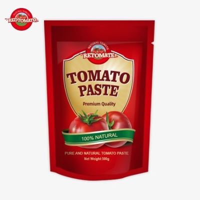 500 gramlık stand-up domates pastası rahat bir ambalaj ve lezzetli bir lezzet sağlar.