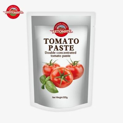 500 gramlık stand-up domates pastası rahat bir ambalaj ve lezzetli bir lezzet sağlar.