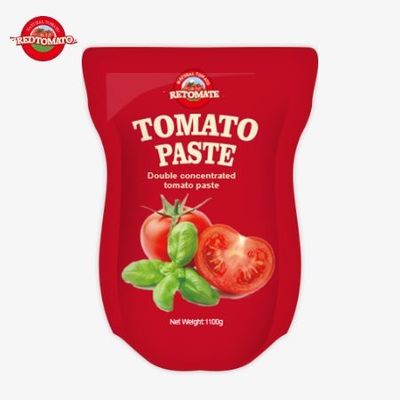 Stand-Up Sachet Domates Pastası 1100g 30%-100% Saflık Tatlı ve Ekşi