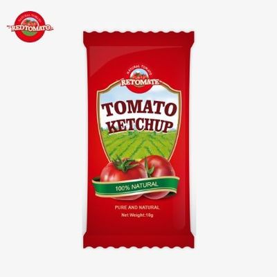 10 gram ketçap, tatlı ve ekşi ve saf doğal lezzetli.