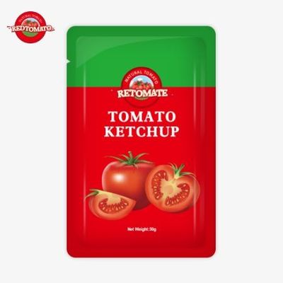 OEM 50g Sachet Ketçup, fabrika fiyatına uygun kullanımı kolay ambalajlar sunuyor.