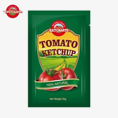 Çin'den gelen, ISO, HACCP ve FDA tarafından sertifikalı, fabrika fiyatlarında mevcut olan, 50 gramlık premium ketçap torbaları.
