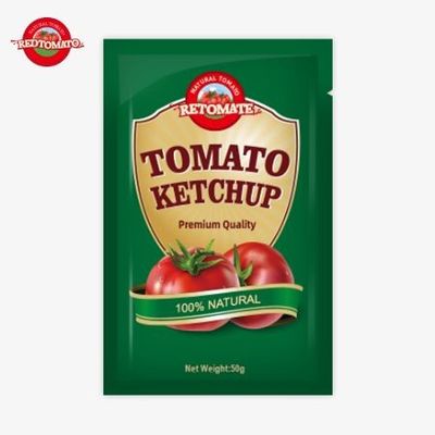 Çin'den gelen, ISO HACCP ve FDA tarafından sertifikalandırılmış ve fabrika fiyatlarında mevcut olan 50 gramlık premium ketçap torbaları.