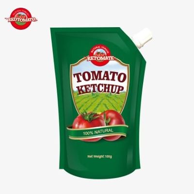 OEM 100g Doğal Ketçap Çuvalı, HACCP FDA Standartları, Çin Fabrika Fiyatı