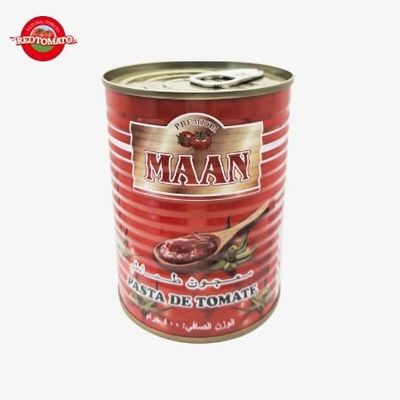 800g Çift Konsantre Konserve Domates Pasta Brix22-24% Özel Marka Mümkün