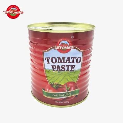 Retomate Kendi Marka 800g Konserve Domates Pastası Brix28-30% Marka ve Paketleme Tasarımı Sağlayın