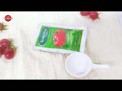 Sorwatom 70g düz poşette, Brix seviyesi %28–30'a konsantre edilmiş Domates Salçası